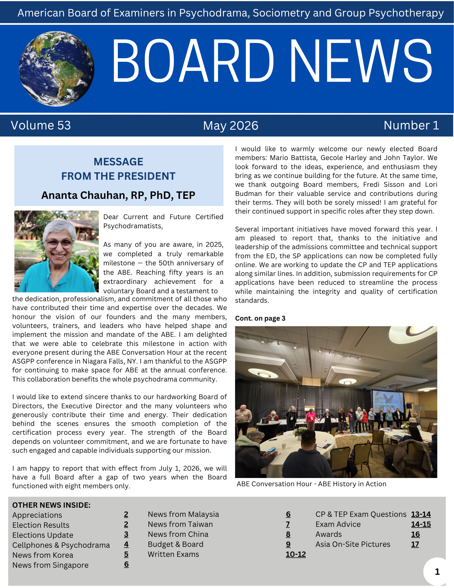 May 2024 Board News Newsletter cover